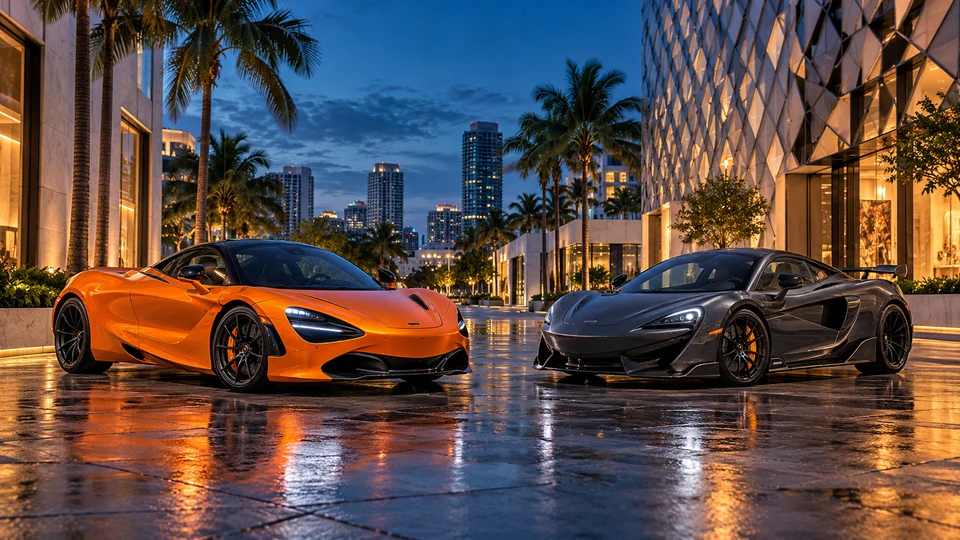 Miami-inspired illustration for McLaren Miami
